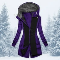 Levmjia Cleariance kaput jesen zimske žene plus veličina moda vintage čvrsti kopče sa kapuljačom s dugim