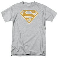 Superman - LT Orange & White Shield - majica kratkih rukava - XX-velika
