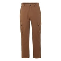 Teretne pantalone za muškarce Ljetne pantalone Ležerne prilike ravno muške džep