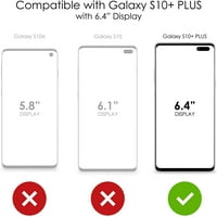 Razlikovanje Clear Shootfofofofofofofoff Hybrid futrola za Samsung Galaxy S10 + Plus - TPU branik Akrilni