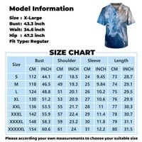 Ribolovne košulje za muškarce stabilna odjeća Muška štampanje kratkih rukava V-izrez Radna bluza za