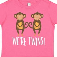 Inktastični majmunski blizanci Dječak Djevojka poklon ideja poklona mališač majica za djecu ili majicu
