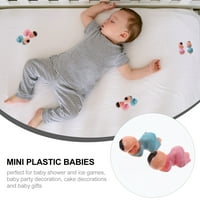 Hemoton mini spavaći za dječje lutke od plastike za bebe ukrase za tuširanje ukrase tablice
