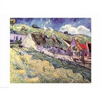 Vikendice u Auvers-sur-Oise, poster Print Vincent Van Gogh