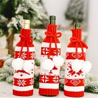 Farfi božićne pletenje ELK snježne pahulje za vuču vina boca za poklopac