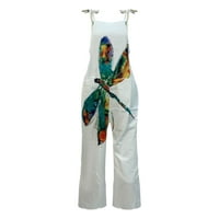 Plus size Jumpsuits za žene Dressingy bez rukava Ležerne prilike labavi kombinezoni modni cvjetni tiskani