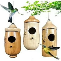 Wozhidaose Alati Hummingbird House Nova drvena Hummingbird Kuća za vanjsku Hummingbird za Wren Swallow