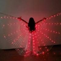 Dječja LED svjetla Trpučka plesa Leptir krila trbuh ples sjaji Angel Dance Wings sa teleskopskim štapovima