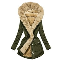 Ženske plus veličine kaputi i jakne jesen jesen zimski kaputi dame Hot Syle Solid Bool baršunasto toplo