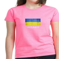 Cafepress - ukrajinska majica zastava ukrajinska majica - Ženska tamna majica