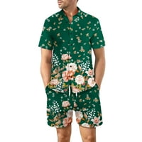 YieVot ljetno putovanje Outfits Clearence Hawaiian Gumb za isključivanje Ispiši kratki rukav Boho Cardigan