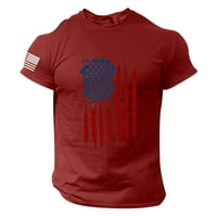 Muški majica Dan neovisnosti Ležerna Američka zastava Ispiši majicu kratkih rukava