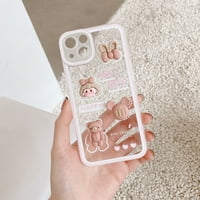 Trodimenzionalni luk prozirni silikon Soft Shell Telefon Case Pink Iphone13Pro