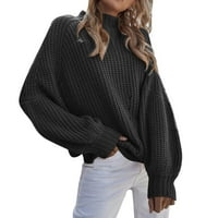 Slim Fit Pulover Termalni džemperi Turtleneck džemperi za žene dugih rukava Pleteni pulover džemper