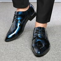 Muške cipele Klasični stil za klizanje na PU kožnim gumenim jedinim blok petom cipele
