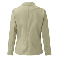 Ugodan stilski svestrani blejzer Qwang ženska jakna plus veličina teretna jakna, ženska blužana jakna