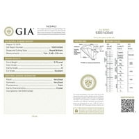 Okrugli sjajni dijamantski runovi za angažman za žene Gia certificirani 14k zlato 1. karata