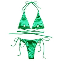 Kupaći kostimi Žene Žene Bandeau zavoj bikini Podignite Brazilske kupaće kostime za cipele za cipele