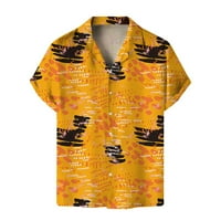 Semimay cvijeće majica kratkih rukava Muška ljetna plaža u obliku ležerne ležerne košulje