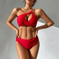 GUBOTARE bikinis za žene bikini Top za žene kupaći kostim Criss Cross Sell Tie Spaghetti trake V vrat,