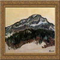Mount Kolssaas, Norveška zlatna ukrašena drva ugrađena platna umjetnost Monet, Claude