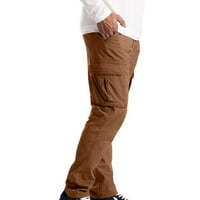 Guvpev muške sportske ležerne čarape Lagane planinarske radne hlače na otvorenom Pant - Khaki M