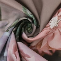 Bluze za žene Dressy Ležerni ženski ljetni temperament Nježan print polovina rukava okrugla vrata šifonske