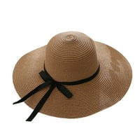 Temacd Women Sun Hat Široka povučena sunčana krema za sunčanje prilagodljiva je za šešir na plaži na