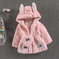 Dječja jesenska jakna za djevojke zimske djece dječje dugih rukava s dugim rukavima kapuljač sa zatvaračem