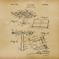 Originalna baza baznog bajzbola poslana u - Baseball - Patent Art Print
