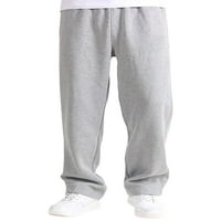 Eyicmarn muškarci jogger hlače Čvrsta boja raste ravne noge pantalone za vježbanje ležernoj duksevi