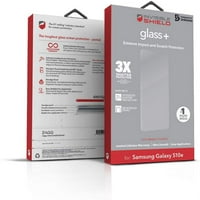 Zagg Invisibleshield Glass + zaštitnik ekrana - izrađen za Samsung Galaxy S10E - ekstremni zaštita od
