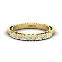 Pravi dijamantni prsten, 14K čvrsti zlatni prsten, angažman poklon za nju, rođendanski poklon