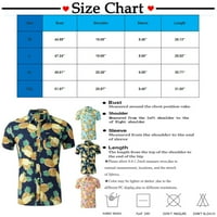 Havajska majica za muškarce, unise ljetna plaža casual majica s kratkim rukavima, tiskana palmshadow