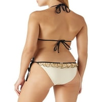 Relleciga ženska lagana marelica ruffle trokut bikini s kupaćim kostima halter dva kupaća odijela x-velika