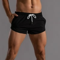Muške kratke hlače Muške ljetne hlače od pune boje Elastična opsega labave suhe casual sportski trčanje