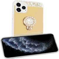Goldcherry za iPhone Pro Objavljen 6,7 kućište, dijamantno zrcalo sjaj s blještavim kristalnim držačem