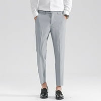 Teretne pantalone za muškarce muške ležerne kostim hlače pantalone patentne džepne pantalone dužine