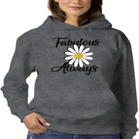 Sjajno uvijek daisy hoodie žene -image by shutterstock, ženska xx-velika