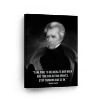 Smile Art Design 7. predsjednik Sjedinjenih Američkih Država Andrew Jackson Portret Motivacijski citat
