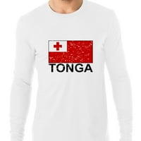 Zastava Tonga - posebna vintage izdanje muške majice dugih rukava