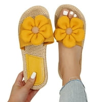 Boemske papuče za žene dame flip flops otvoreni nožni cvjetovi ljetne sandale casual cipele