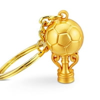 Nogometna ključa Trodimenzionalna izvrsna izrada elektroplata fudbala pribor za metalnu teksturu Ukrasite