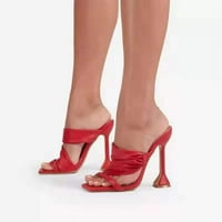 Modne žene kliznu na otvorenim prstima visoke pete Pumpe za nožne prste Ljetne cipele Dress Party Weddies