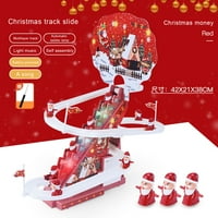 Multitrast Božićne električne igračke Santa Claus Lull Merdeders sa muzikom i svjetlima za domaća vrata
