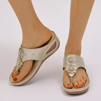 Ženske cipele Flip Flops Sandale za žene sa lučnim potporom za udobnu šetnju ljetni klinovi sandala