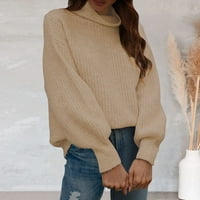 Simu ženski jeseni ležerni trendy džemper ženski ležerni dugi rukav džemper od laganog pulover Duks