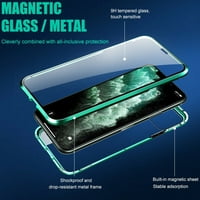 Magnetni iPhone Mini Case Dvostrani kaljeno staklo zaštitnik otporan na udarce i zaštita otporna na