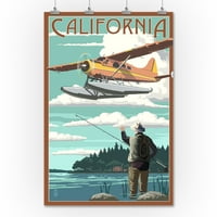 Kalifornija - Float avion i ribar - umjetnička djela za novinare fenjera