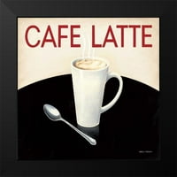Fabiano, Marco Crni moderni uokvireni muzej umjetnički print pod nazivom - Cafe Moderne I
